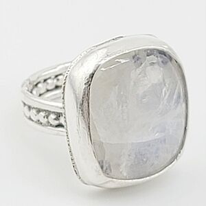 MOONSTONE HANDMADE RING IN 925 STERLING SILVER METAL 4